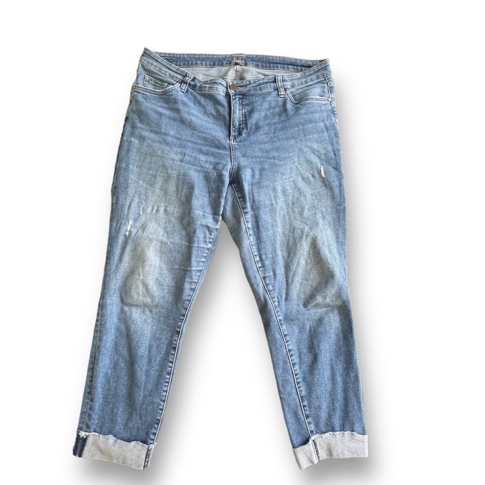 KUT Medium Wash Cropped Hi-Rise Jeans Women's Size 16W